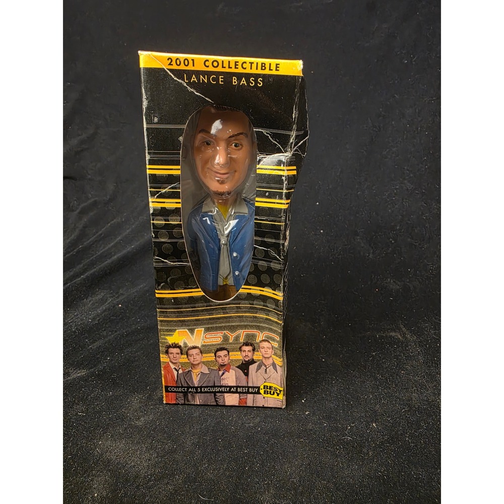 NSYNC Lance Bass 2001 Collectible Bobblehead Best Buy Exclusive Vintage Figure